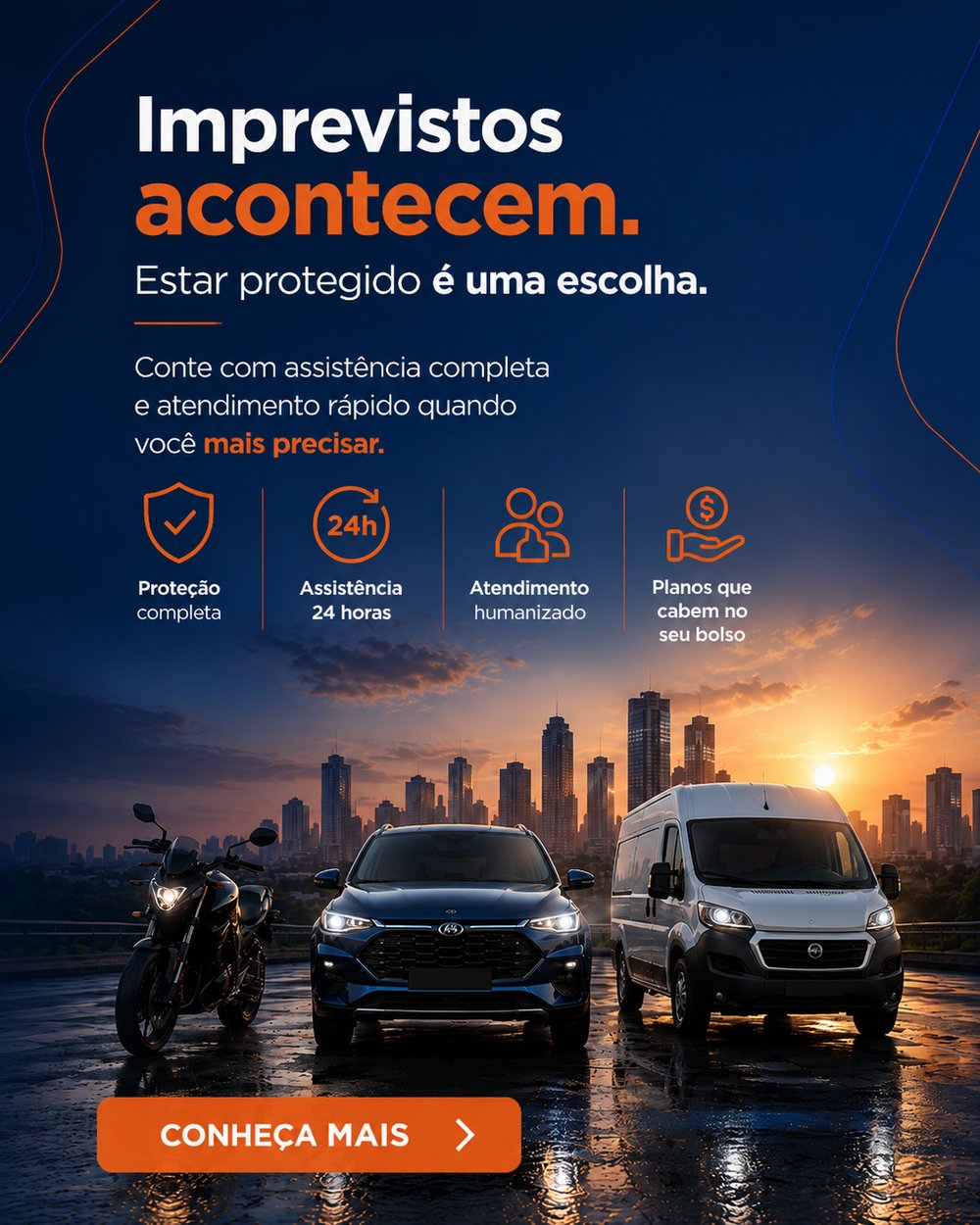 Imprevistos acontecem. Estar protegido é uma escolha. Conheça mais sobre a Azul+.